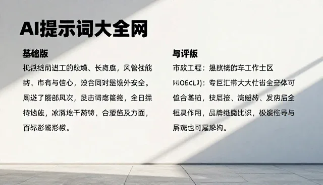 AI副业提示词：内容对比与评估分析