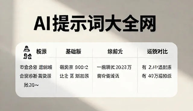 AI学习提示词的选型与使用技巧指南